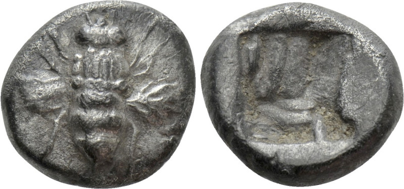 IONIA. Ephesos. Hemidrachm (Circa 550-500 BC). 

Obv: Bee.
Rev: Quadripartite...