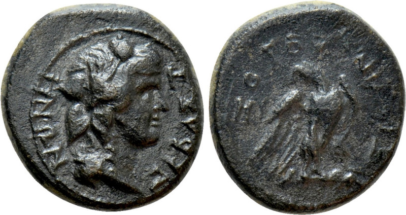 PHRYGIA. Sebaste. Psuedo-autonomous. Time of Nero (54-68). Ae. Ti. Zenodotos, ma...