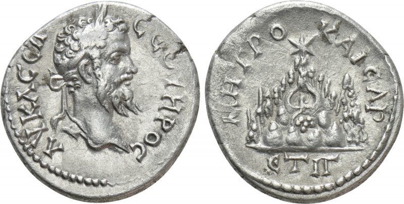 CAPPADOCIA. Caesarea. Septimius Severus (193-211). Drachm. Dated RY 13 (204/5). ...