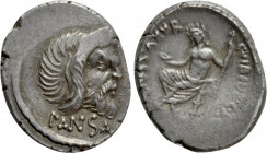 C. VIBIUS C.F. CN. PANSA CAETRONIANUS. Denarius (48 BC). Rome