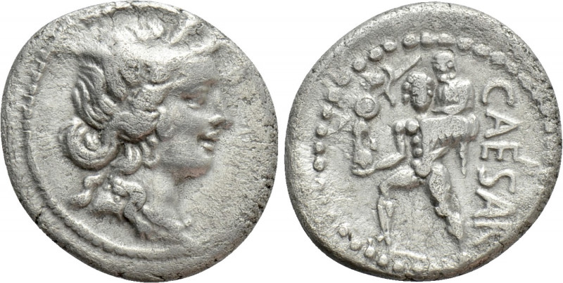 JULIUS CAESAR. Denarius (48-47 BC). Military mint traveling with Caesar in North...