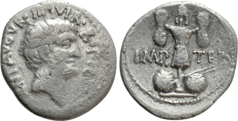 MARK ANTONY. Denarius (38 BC). Military mint moving with Mark Antony. 

Obv: A...