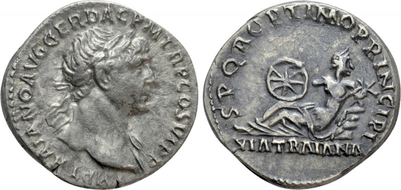 TRAJAN (98-117). Denarius. Rome. 

Obv: IMP TRAIANO AVG GER DAC P M TR P COS V...