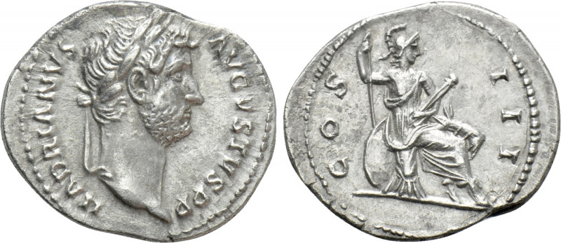 HADRIAN (117-138). Denarius. Rome. 

Obv: HADRIANVS AVGVSTVS P P. 
Laureate h...