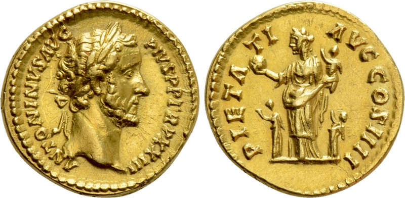 ANTONINUS PIUS (138-161). GOLD Aureus. Rome. 

Obv: ANTONINVS AVG PIVS P P TR ...