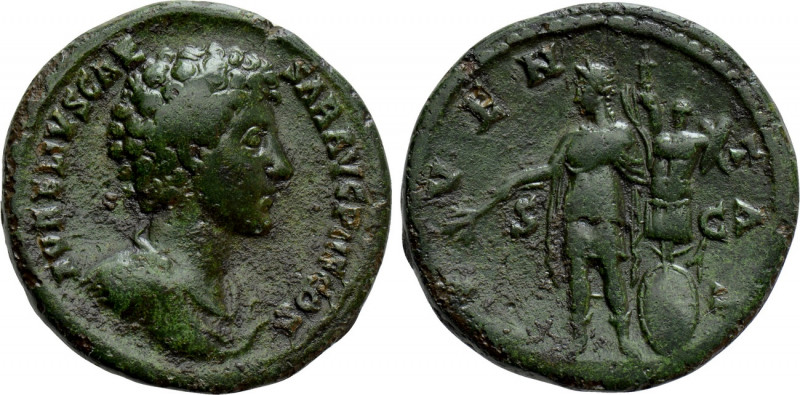 MARCUS AURELIUS (Caesar, 139-161). As. Rome. 

Obv: AVRELIVS CAESAR AVG PII F ...