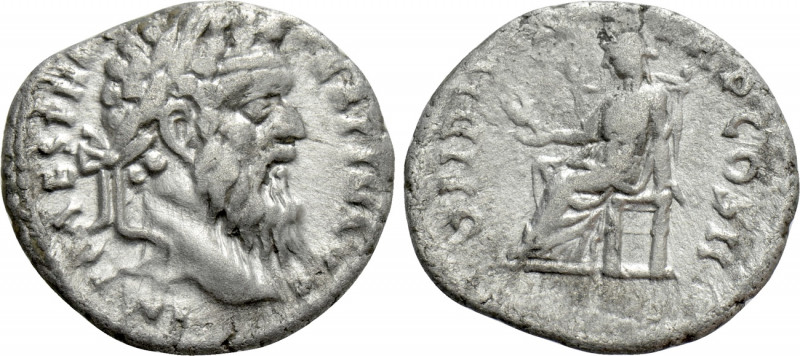 PERTINAX (193). Denarius. Rome. 

Obv: IMP CAES P HELV PERTIN AVG. 
Laureate ...