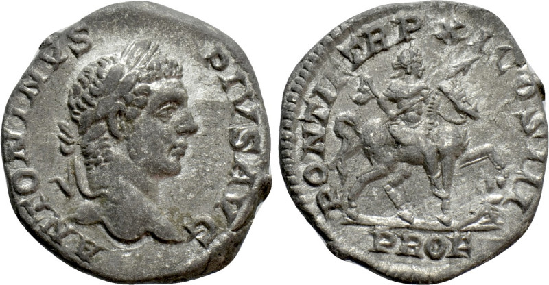 CARACALLA (197-217). Denarius. Rome. 

Obv: ANTONINVS PIVS AVG. 
Laureate hea...