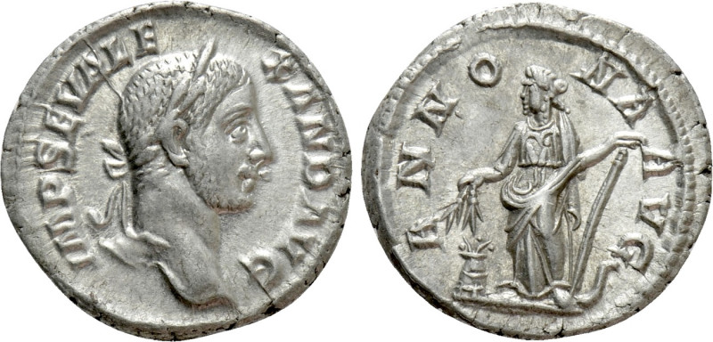 SEVERUS ALEXANDER (222-235). Denarius. Rome. 

Obv: IMP SEV ALEXAND AVG. 
Lau...