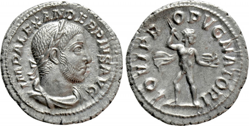 SEVERUS ALEXANDER (222-235). Denarius. Rome. 

Obv: IMP ALEXANDER PIVS AVG. 
...