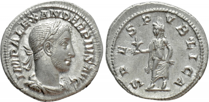 SEVERUS ALEXANDER (222-235). Denarius. Rome. 

Obv: IMP ALEXANDER PIVS AVG. 
...