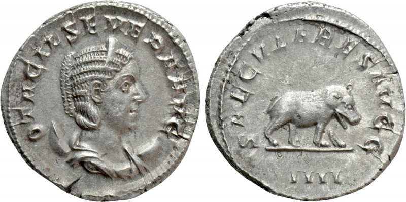 OTACILIA SEVERA (Augusta, 244-249). Antoninianus. Rome. Saecular Games/1000th An...