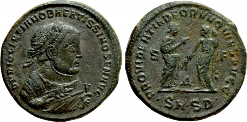 DIOCLETIAN (284-305). Follis. Serdica. 

Obv: D N DIOCLETIANO BAEATISSIMO SEN ...