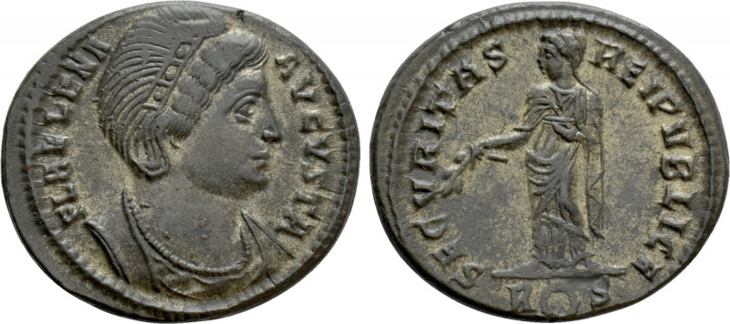 HELENA (Augusta, 324-328/30). Follis. Rome. 

Obv: FL HELENA AVGVSTA. 
Diadem...