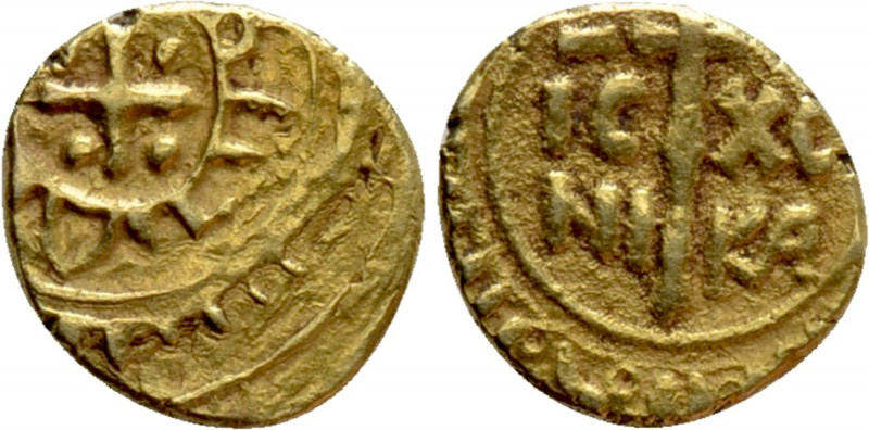 ITALY. Sicily. Federico II (1296-1337). GOLD Tarì. Messina. 

Obv: Cross with ...