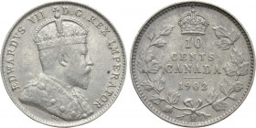 CANADA. Edward VII (1901-1910). 10 Cents (1902-H)
