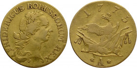 GERMANY. Preußen. Friedrich II the Great (1740-1786). GOLD 1 Friedrich d'Or (1775-A). Berlin