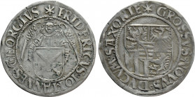GERMANY. Saxony. Friedrich III, Johann and Georg (1507-1525). Engelsgroschen (no date). Annaberg
