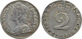GREAT BRITAIN. George II (1727-1760). 2 Pence (1740)