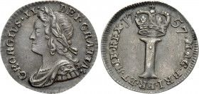GREAT BRITAIN. George II (1727-1760). 1 Penny (1757)
