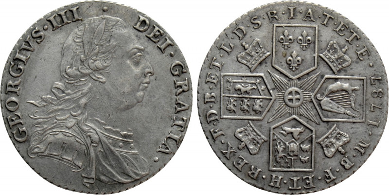 GREAT BRITAIN. George III (1760-1820). Shilling (1787). Tower (London). 

Obv:...