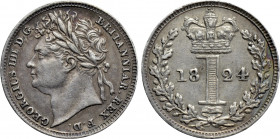 GREAT BRITAIN. George IV (1820-1830). 1 Penny (1824). London