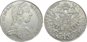 HOLY ROMAN EMPIRE. Maria Theresia (1740-1780). Taler (1780 IC-FA). Vienna