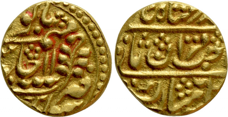 INDIA. Jaipur. Jagat Singh II (1803-1818). GOLD Mohur. In the name of Muhammad A...
