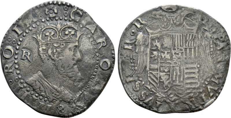 ITALY. Naples. Carlo V D'Asburgo (1516-1556). Tarì. 

Obv: CAROLVS IIIII RO IM...