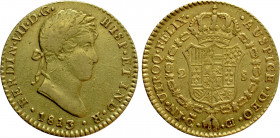 SPAIN. Ferdinand VII (1808-1833). GOLD 2 Escudos (1813-CCI). Cadiz