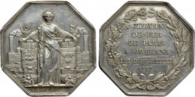 FRANCE. Silver Token (1838). Chemin de fer de Paris à Orléans