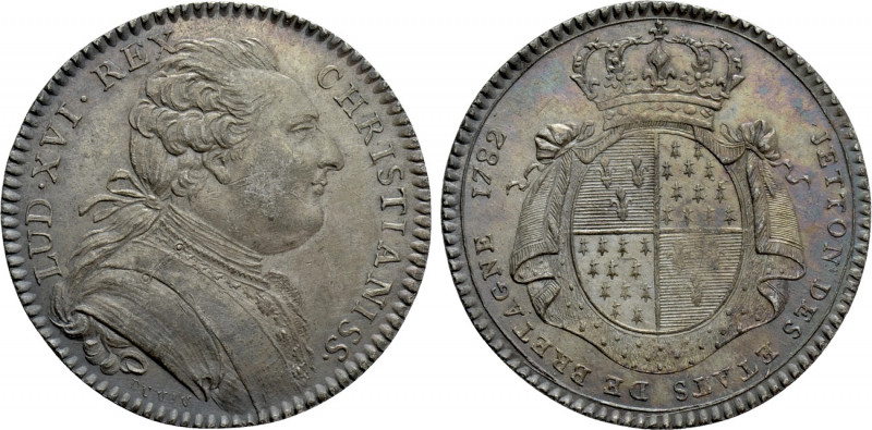 FRANCE. Louis XVI (1774-1793). Jeton (1782). 

Obv: LUD XVI REX CHRISTIANISS. ...