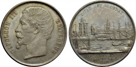 FRANCE. Napoleon III (1852-1870). Medal. Chambre de commerce de La Rochelle