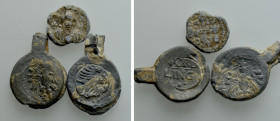 3 Lead Seals; Byzantine Empire and Nördlingen (German Medieval)