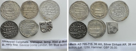 6 Islamic Coins; Umayads, India etc