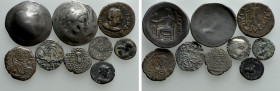 9 Coins; India, Celts and Byzantine Empire