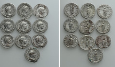 10 Antoniniani of Gordianus III