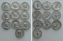 10 Antoniniani of Otacilia Severa and Philip II