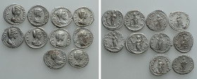 10 Denarii of Septimius Severus and Julia Domna
