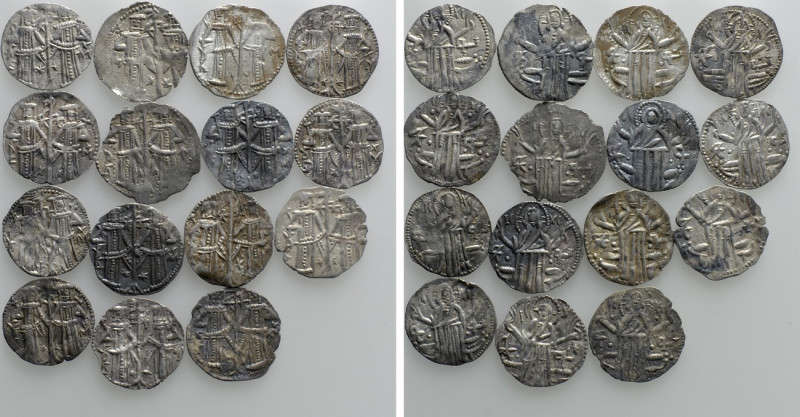 15 Medieval Coins of Bulgaria. 

Obv: .
Rev: .

. 

Condition: See pictur...