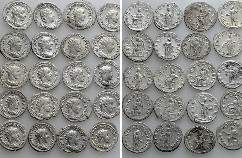 20 Antoniniani. 

Obv: .
Rev: .

. 

Condition: See picture.

Weight: g...