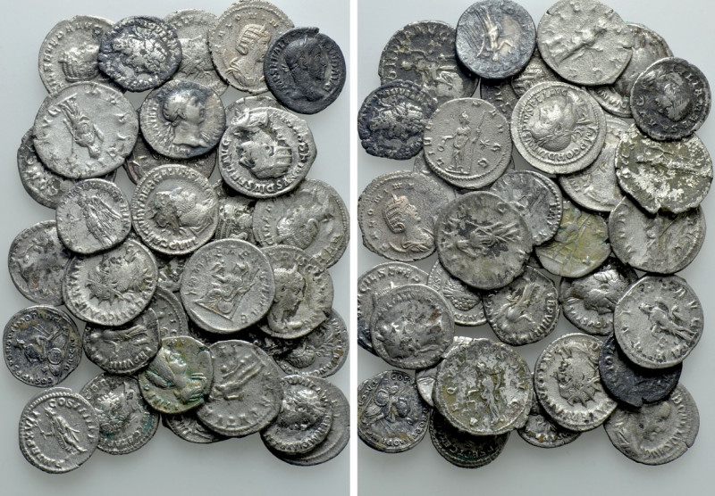 33 Roman Silver Coins. 

Obv: .
Rev: .

. 

Condition: See picture.

We...