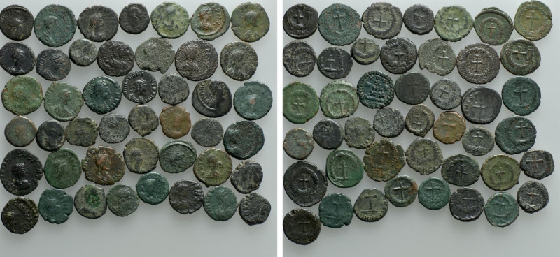 Circa 43 Late Roman Minimi. 

Obv: .
Rev: .

. 

Condition: See picture....