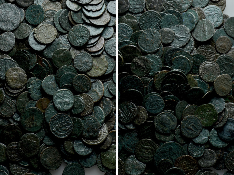 Circa 500 Late Roman Coins. 

Obv: .
Rev: .

. 

Condition: See picture....