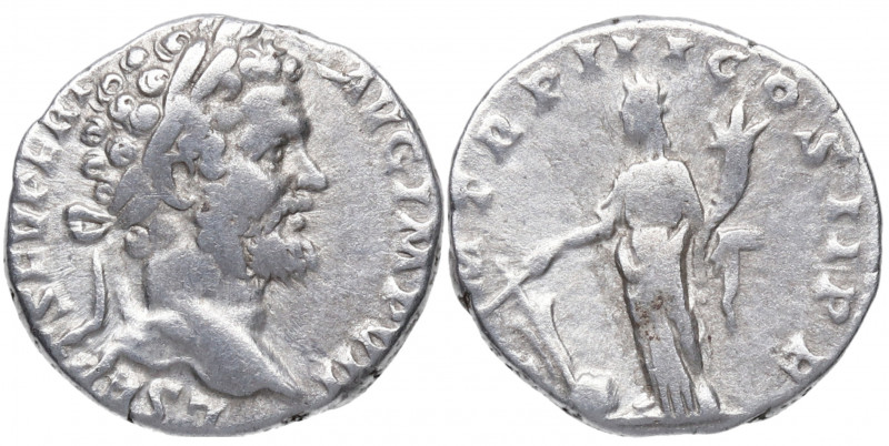 195 d.C. Septimio Severo. Roma. Denario. DS 4119 f.1 . Ag. 2,85 g. PM TR P III C...