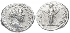 199 d.C. Septimio Severo. Roma. Denario. DS 4123 g. Ag. 3,36 g. 143. AEQVITATI AVGG. Igualdad a izq. MBC+. Est.60.