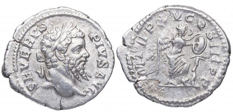 207 d.C. Septimio Severo. Roma. Denario. DS 4132 d. Ag. 3,02 g. PM TR P XV COS I...