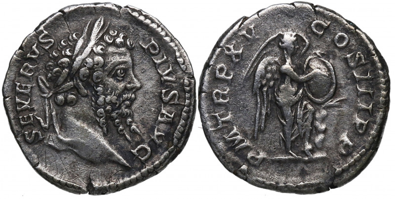 207 d.C. Septimio Severo. Roma. Denario. DS 4132 d. Ag. 3,15 g. PM TR P XV COS I...