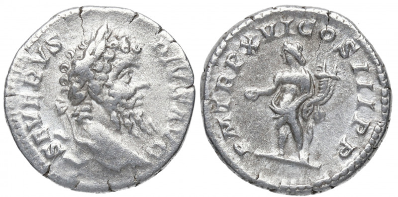 208 d.C. Septimio Severo. Roma. Denario. DS 4128 d.3.a. Ag. 3,46 g. PM TR P XVI ...