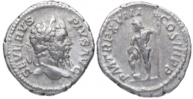 210 d.C. Septimio Severo. Roma. Denario. DS 4133 g.2.a. Ag. 3,00 g. PM TR P XVII...
